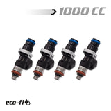 BLOX Racing BXEF-04914.14.K-1000-4 - Eco-Fi Street Injectors 1000cc/min w/1/2in Adapter Honda K Series (Set of 4)