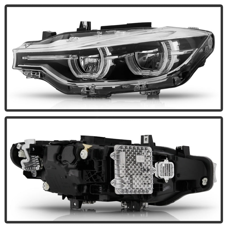 Spyder BMW F30 3 Series 4Dr LED Projector Headlights Chrome PRO-JH-BF3012H-4D-LED-C