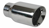 Vibrant 1209 - 3in Round SS Exhaust Tip (Double Wall Angle Cut Beveled Outlet)