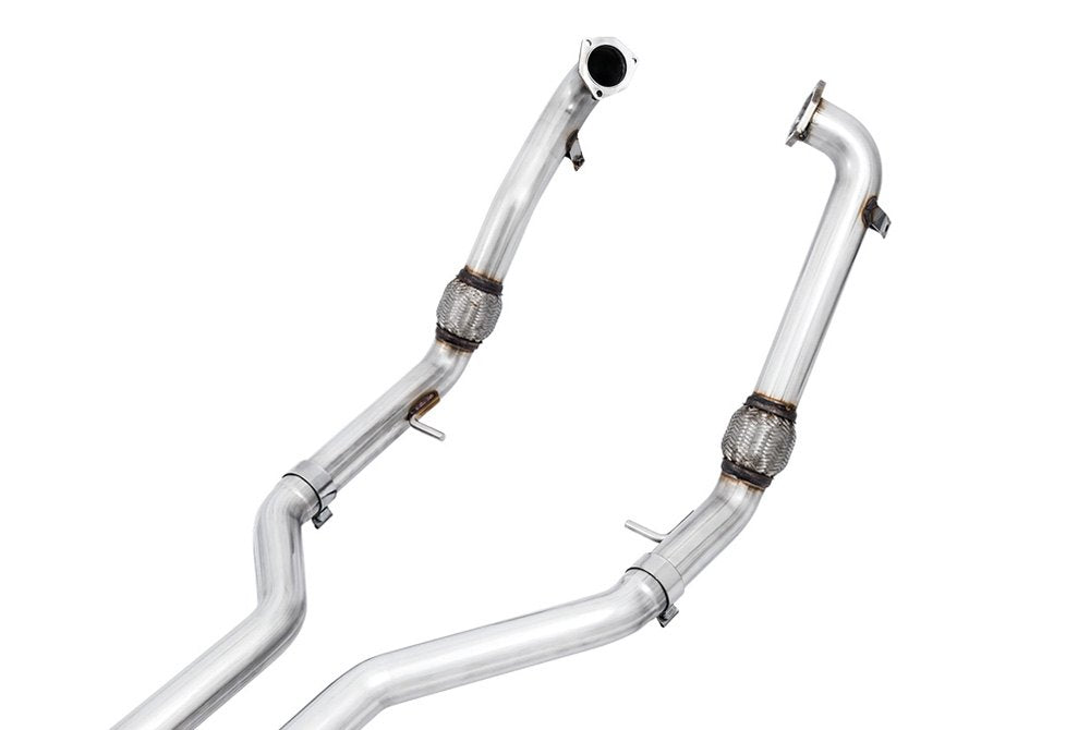 AWE Tuning 3010-43050 - Audi B9 S4 Touring Edition Exhaust - Non-Resonated (Black 102mm Tips)