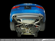 Load image into Gallery viewer, AWE Tuning 3020-43014 - Audi B8 S5 4.2L Track Edition Exhaust System - Diamond Black Tips