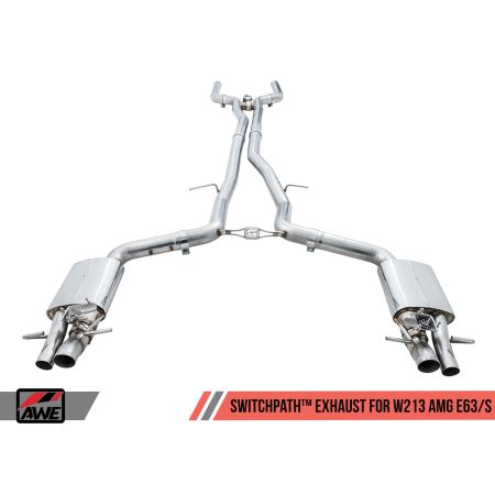 AWE Tuning 3025-31044 - Mercedes-Benz W213 AMG E63/S Sedan/Wagon SwitchPath Exhaust System - for DPE Cars