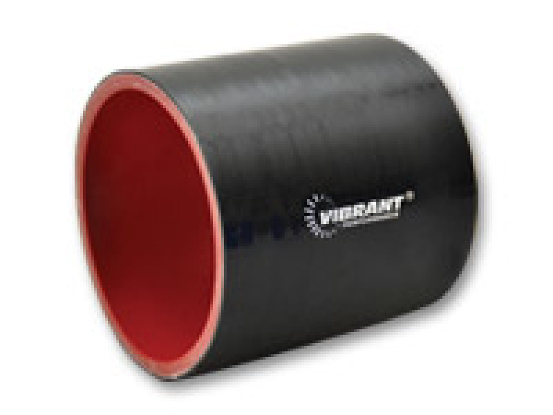 Vibrant 19819 - 4.25in I.D. x 3in Long Gloss Black Silicone Hose Coupling