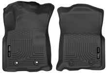 Load image into Gallery viewer, Husky Liners FITS: 13951 - 2016 Toyota Tacoma w/ Auto Trans WeatherBeater Front Black Floor Liners