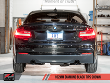 Load image into Gallery viewer, AWE Tuning 3010-33034 - BMW F22 M235i / M240i Touring Edition Axle-Back Exhaust - Diamond Black Tips (102mm)