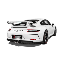 Load image into Gallery viewer, Akrapovic S-PO/TI/8-TP - 2018 Porsche 911 GT3 (991.2) Slip-On Race Line (Titanium) w/Titanium Tail Pipe Set