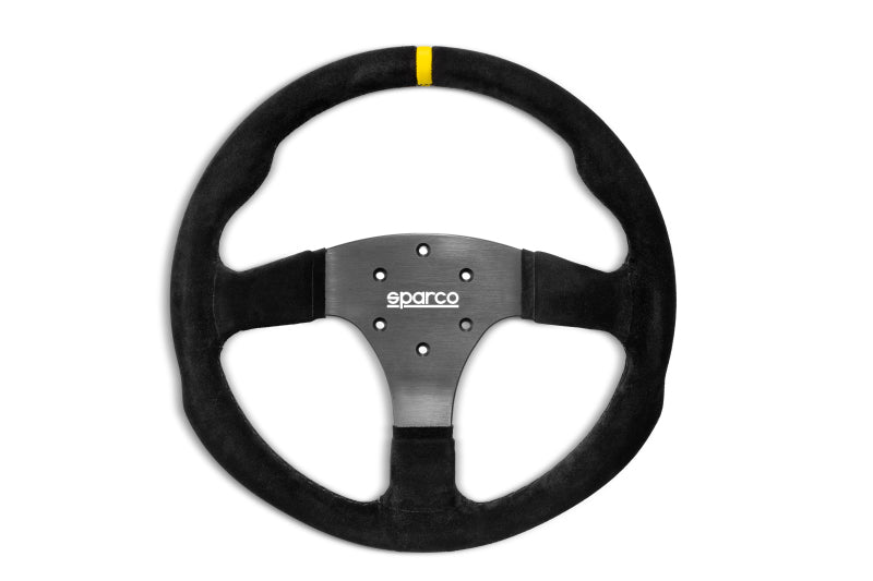 SPARCO 015R350PSO -Sparco Steering Wheel R350B Suede w/ Button