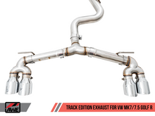 Load image into Gallery viewer, AWE Tuning 3015-42134 - Mk7 Golf R Track Edition Exhaust w/Chrome Silver Tips 102mm