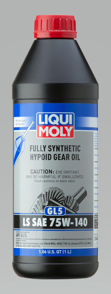 LIQUI MOLY 20042 - 1L Fully Synthetic Hypoid Gear Oil (GL5) LS SAE 75W140