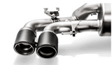 Akrapovic TP-CT/47/RS - 18+ BMW M5 (F90) Evolution Tail Pipe Set (Carbon) w/ Red/White Akraprovic Logo