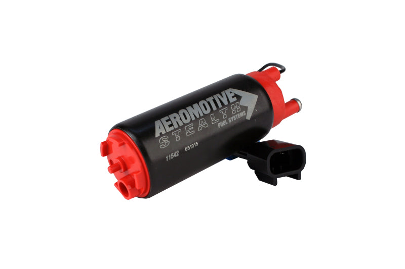 Aeromotive 11542 - 340 Series Stealth In-Tank E85 Fuel Pump - Offset Inlet - Inlet Inline w/Outlet