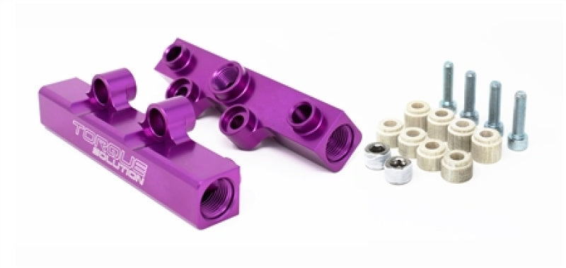 Torque Solution TS-SU-400PR.2 - Top Feed Fuel Rails: 02-14 Subaru WRX / 07-18 STI - Purple