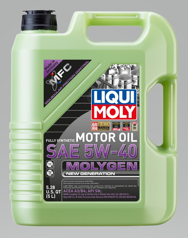 LIQUI MOLY 20232 - 5L Molygen New Generation Motor Oil 5W40