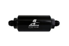 Load image into Gallery viewer, Aeromotive 12375 - In-Line Filter - AN-08 size Male - 10 Micron Microglass Element - Bright-Dip Black