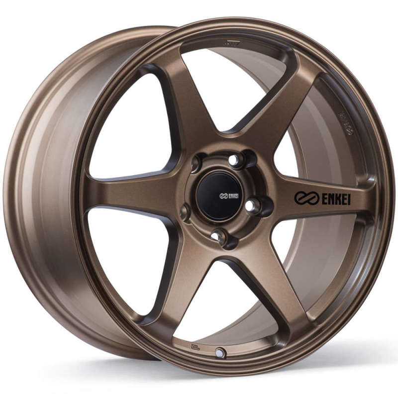 Enkei 539-780-6540ZP - T6R 17x8 40mm Offset 5x114.3 Bolt Pattern 72.6 Bore Matte Bronze Wheel