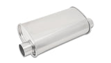 Vibrant 1129 - StreetPower Oval Muffler 5in x 9in x 15in - 2.5in inlet/outlet (Offset-Offset Same Side)