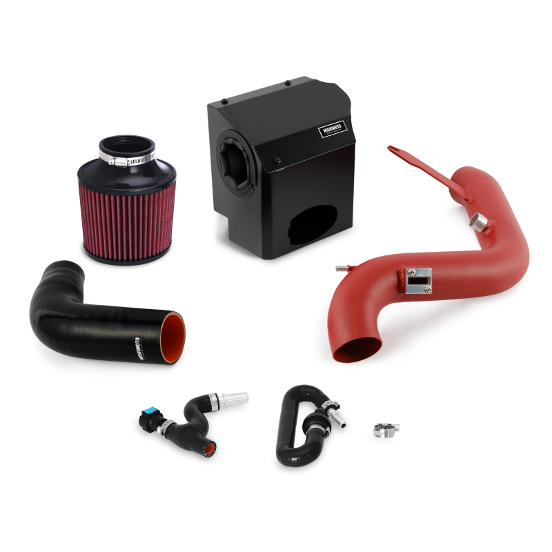 Mishimoto MMAI-FIST-16WRD - 2016 Ford Fiesta ST 1.6L Performance Air Intake Kit - Wrinkle Red