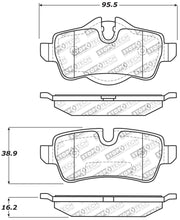 Load image into Gallery viewer, StopTech Performance 07-09 Mini Cooper/Cooper S Rear Brake Pads