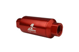 Aeromotive 12335 - In-Line Filter - AN-10 size - 40 Micron SS Element - Red Anodize Finish