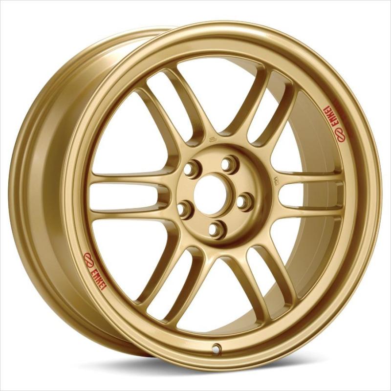 Enkei 3798956538GG - RPF1 18x9.5 5x114.3 38mm Offset 73mm Bore Gold Wheel *Special Order Minimum Order of 40*