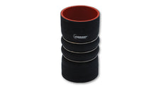 Load image into Gallery viewer, Vibrant 11829 - 4 Ply Aramid Hump Hose w/3 SS Rings 4in ID x 7in Length - Black