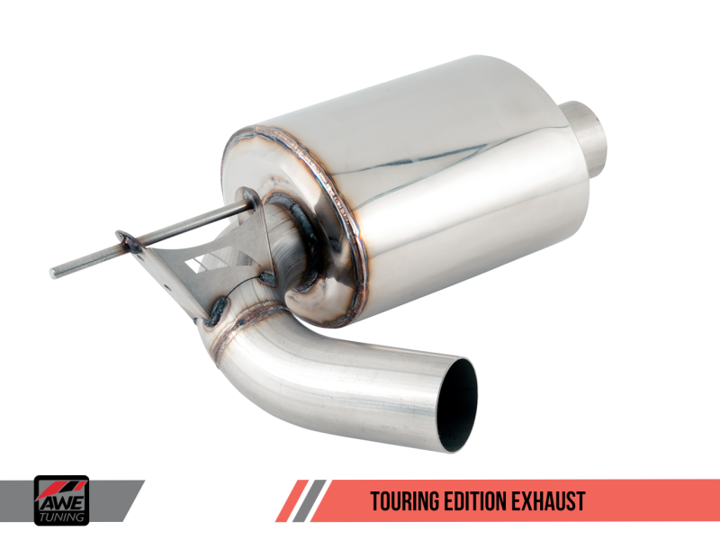 AWE Tuning 3010-32034 - BMW F3X 340i Touring Edition Axle-Back Exhaust - Chrome Silver Tips (102mm)