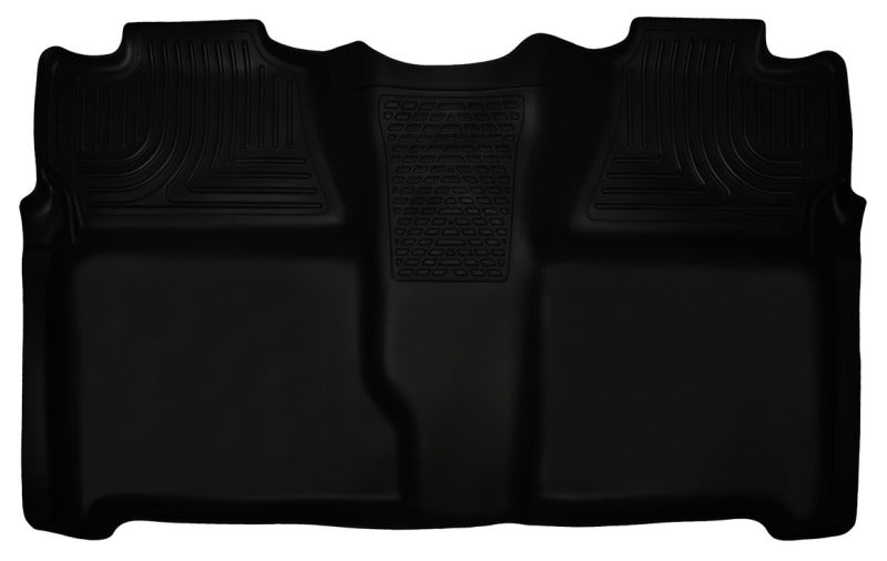 Husky Liners FITS: 19201 - 07-13 Chevy Silverado 1500/2500HD Crew Cab PU Weatherbeater Black 2nd Seat Floor Liner