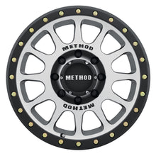 Load image into Gallery viewer, Method MR305 NV 17x8.5 0mm Offset 8x6.5 130.81mm CB Machined/Black Street Loc Wheel