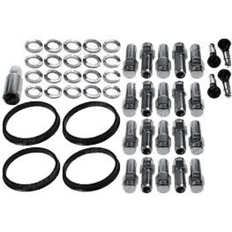 Race Star 601-1412-20 - 12mmx1.5 GM Closed End Deluxe Lug Kit - 20 PK