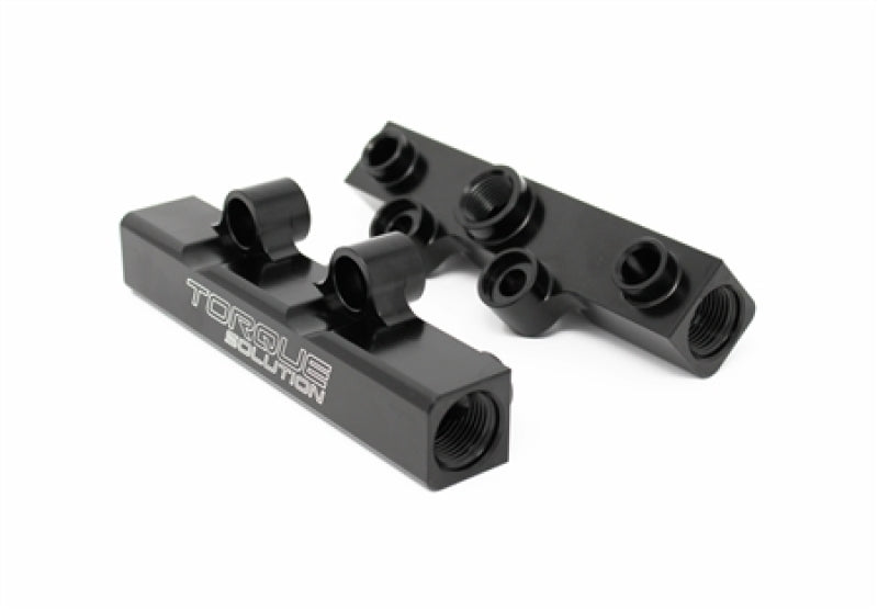 Torque Solution TS-SU-400BK.2 - Top Feed Fuel Rails: 02-14 Subaru WRX / 07-18 STI - Black