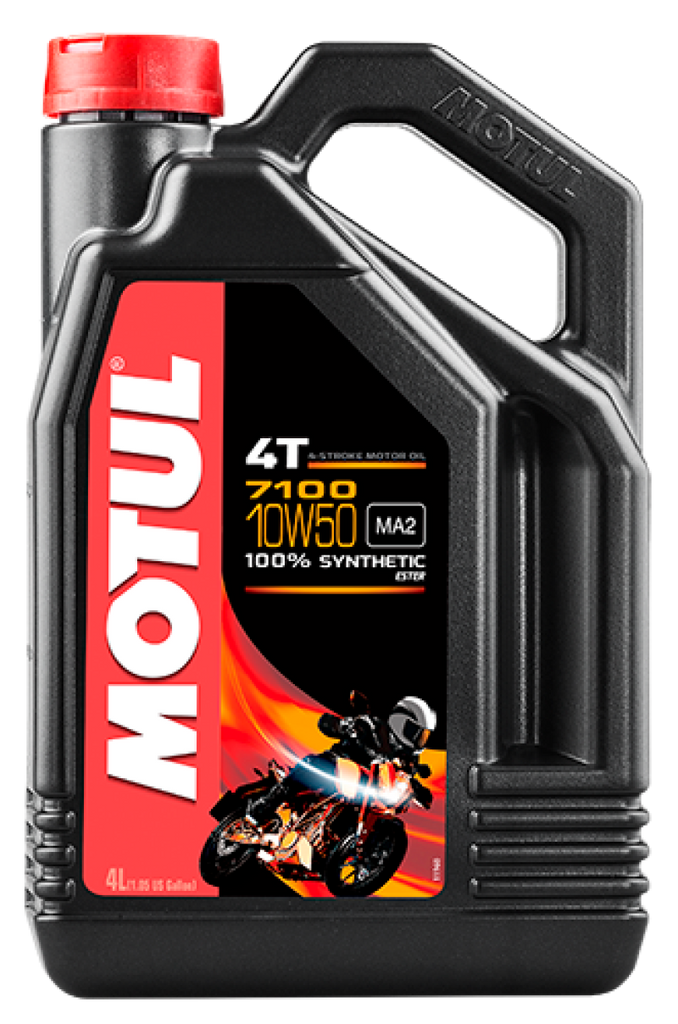 Motul 104098 - 4L 7100 4-Stroke Engine Oil 10W50 4T