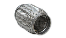 Load image into Gallery viewer, Vibrant 62304 - SS Flex Coupling with Inner Braid Liner 1.5in inlet/outlet x 4in flex length