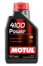 Load image into Gallery viewer, Motul 1L Engine Oil 4100 POWER 15W50 - VW 505 00 501 01 - MB 229.1