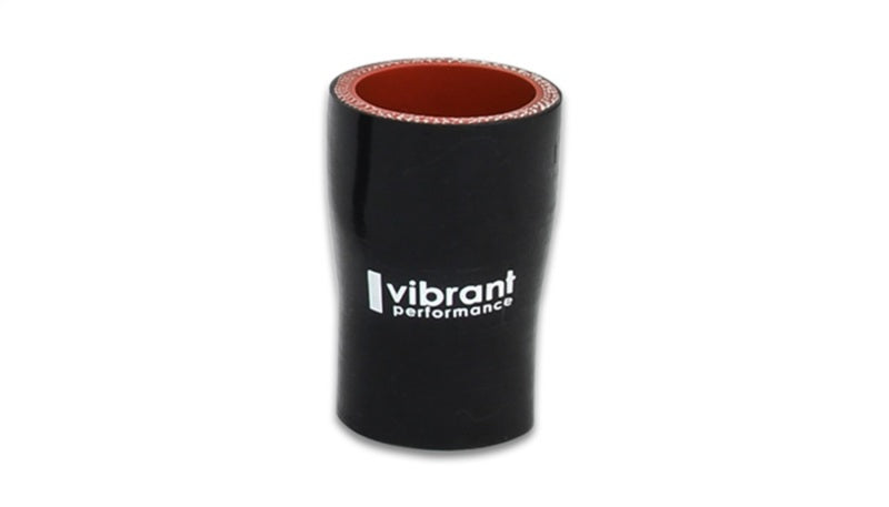 Vibrant 2921 - 4 Ply Reducer Coupling 1.25in x 1.50in x 3in Long (BLACK)