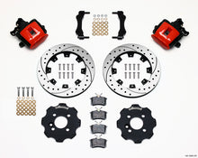 Load image into Gallery viewer, Wilwood 140-10885-DR - Combination Parking Brake Rear Kit 11.75in Drilled Red Mini Cooper
