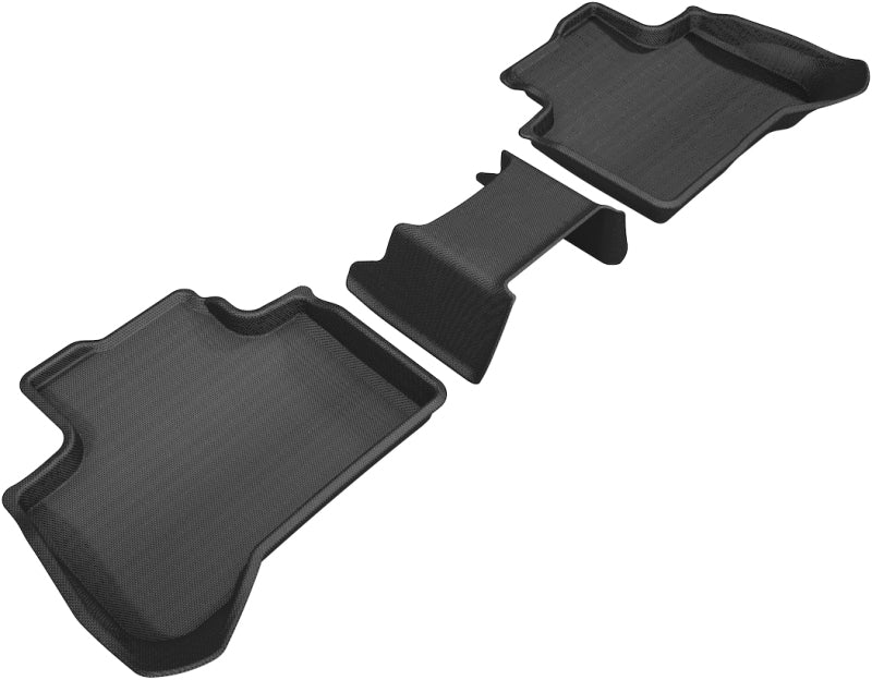 3D MAXpider L1BM09221509 - 2018-2020 BMW X3 (G01)/X4 (G02) Kagu 2nd Row Floormats - Black