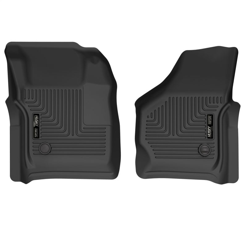 Husky Liners FITS: 99-07 Ford F-250 Super Duty Crew Cab X-act Contour Front Floor Liners (Black)