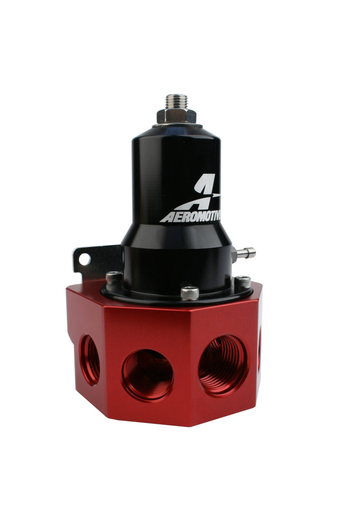 Aeromotive 13133 - Regulator - 30-120 PSI - .500 Valve - 4x AN-08 and AN-10 inlets / AN-10 Bypass