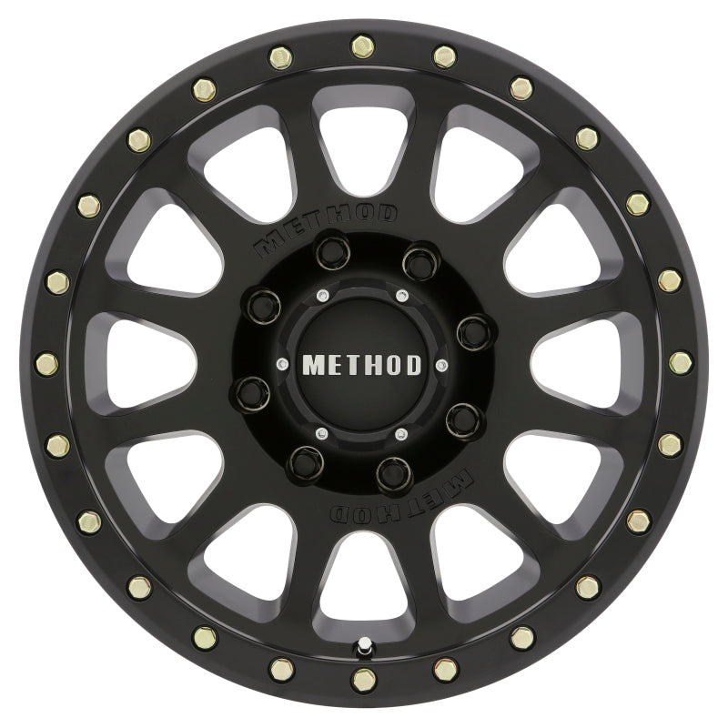 Method Wheels MR30578580500H - Method MR305 NV HD 17x8.5 0mm Offset 8x6.5 130.81mm CB Matte Black Wheel