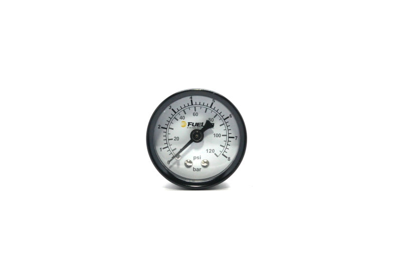 Fuelab 71511 - 1.5in Fuel Pressure Gauge - EFI - Range 0-120 PSI (Dual Bar/PSI Scale)