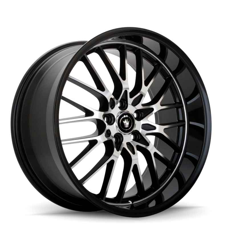 Konig LA77T15405 - Lace 17x7 10x110/115 ET40 Black/Machine Spoke