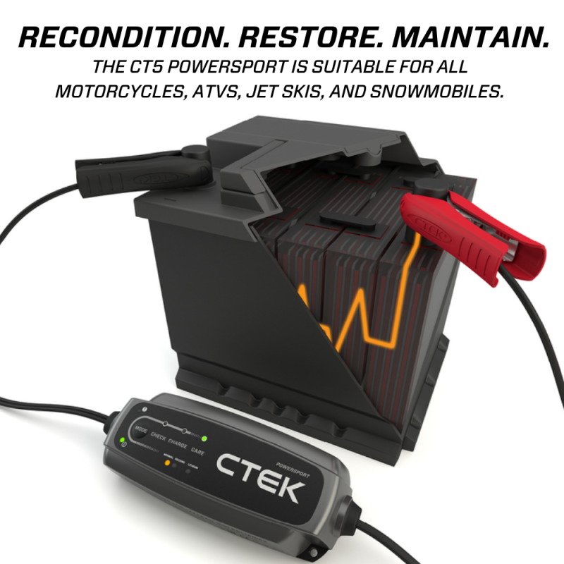 CTEK 40-339 - Battery Charger - CT5 Powersport - 2.3A