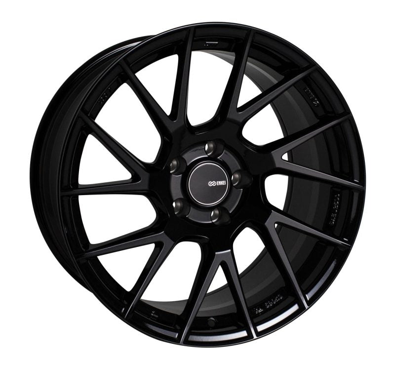 Enkei 507-895-6538BK - TM7 18x9.5 5x114.3 38mm Offset 72.6mm Bore Gloss Black Wheel