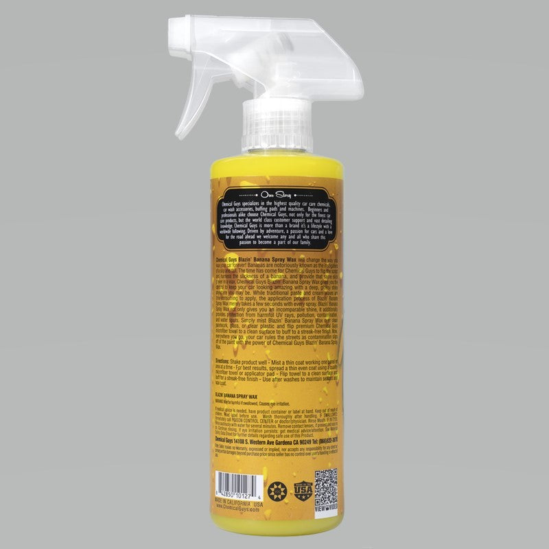 Chemical Guys WAC21516 - Blazin Banana Carnauba Spray Wax - 16oz