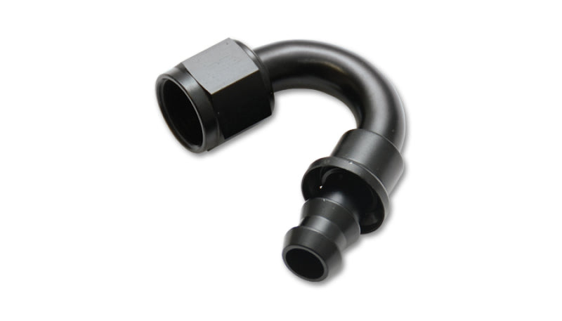 Vibrant 22508 - -8AN Push-On 150 Deg Hose End Fitting - Aluminum