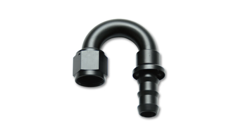 Vibrant 22812 - -12AN Push-On 180 Deg Hose End Fitting - Aluminum