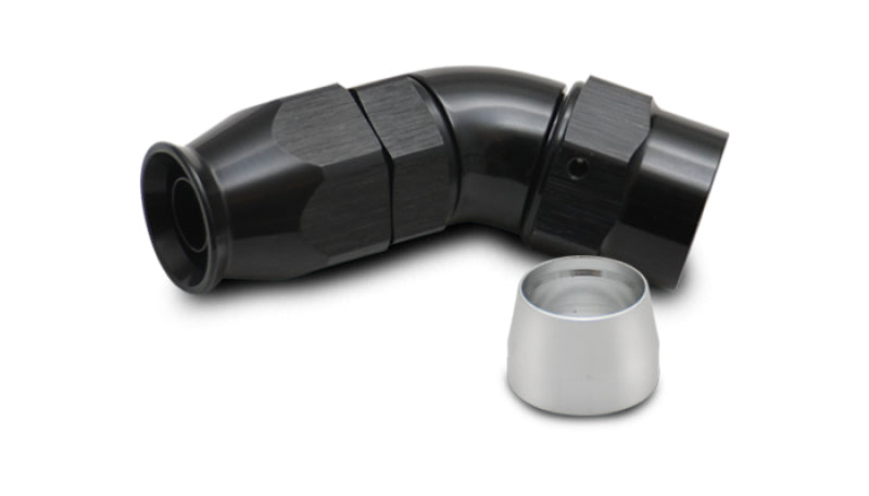 Vibrant 28406 - -6AN 45 Degree Elbow Hose End Fitting for PTFE Lined Hose