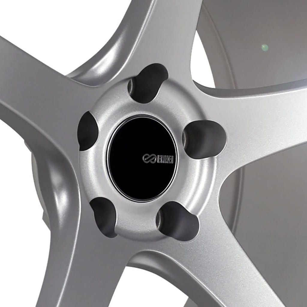 Enkei 476-895-6515SP - Kojin 18x9.5 15mm Offset 5x114.3 Bolt Pattern 72.6mm Bore Dia Matte Silver Wheel