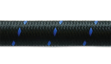 Load image into Gallery viewer, Vibrant 11964B - -4 AN Two-Tone Black/Blue Nylon Braided Flex Hose (10 foot roll)