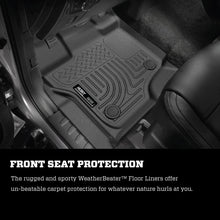 Load image into Gallery viewer, Husky Liners FITS: 13321 - 17 Ford F-250 Super Duty SuperCab WeatherBeater Black Floor Liners